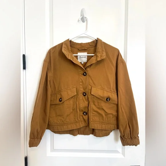 MADEWELL Bayview Balloon Sleeve Lightweight Jacket Size S - Picture 5 of 11